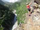 Obergurgler Klettersteig: Christoph und Gudrun beim zweiten Notausstieg (30. Juni)