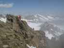 Gudrun und Christoph am Nordgrat der Hochwilde (1. Juli)