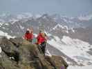 Christoph und Gudrun am Nordgrat der Hochwilde (1. Juli)