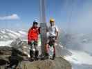 Christoph und ich am Hochwilde-Nordgipfel, 3.458 m (1. Juli)