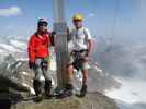 Christoph und ich am Hochwilde-Nordgipfel, 3.458 m (1. Juli)