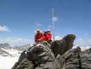 Ich, Christoph und Gudrun am Annakogel, 3.333 m (1. Juli)