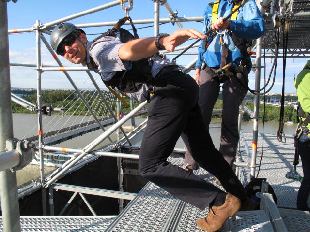 Ich am Flying Fox des Spider Rock Wien