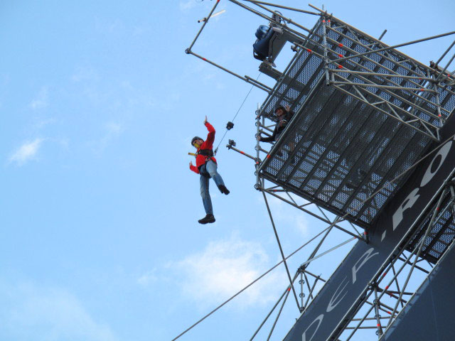 Peter und ? im Powerfan des Spider Rock Wien