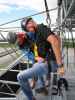 ? und Peter am Flying Fox des Spider Rock Wien