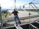 Peter am Flying Fox des Spider Rock Wien