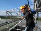 Carmen und ? am Flying Fox des Spider Rock Wien