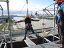 Christina und ? am Flying Fox des Spider Rock Wien