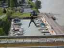 Christina am Flying Fox des Spider Rock Wien