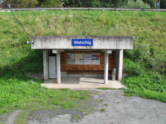 Haltestelle Watschig, 591 m