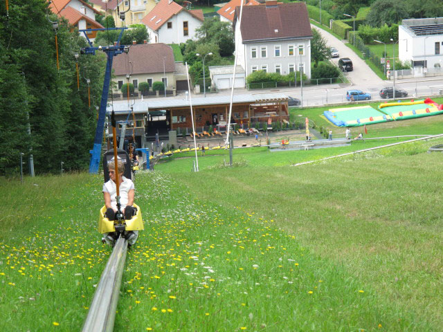 Mama bei der Bergfahrt