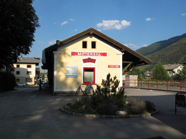 Bahnhof Mittersill, 786 m (8. Juli)