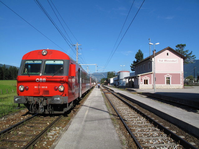 R 3404 im Bahnhof Bad Mitterndorf, 820 m