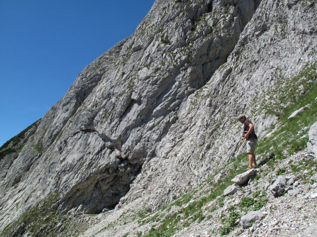 Axel zwischen Grazer Hütte und Gamsblick-Klettersteig