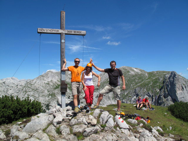 Ich, Martina und Axel auf der Traweng, 1.981 m