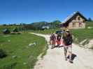 Andreas, Daniel, Lea, Martina und Axel zwischen Quendling-See und Grazer Hütte