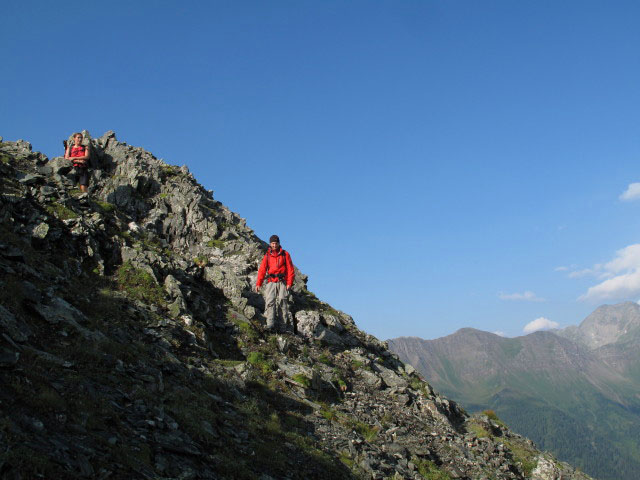 Gudrun und Christoph auf Weg 532 zwischen Auernig und und Federwei&szlig;egg
