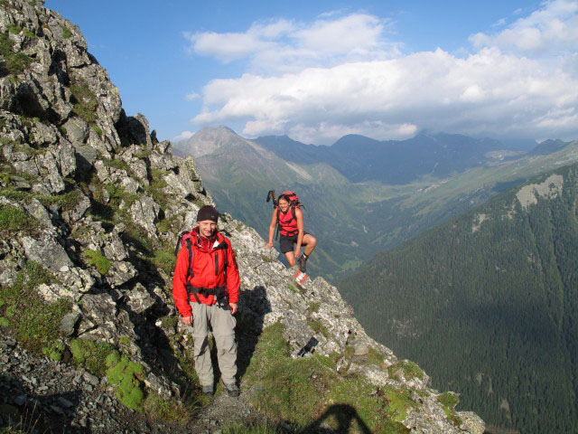 Christoph und Gudrun auf Weg 532 zwischen Auernig und und Federwei&szlig;egg
