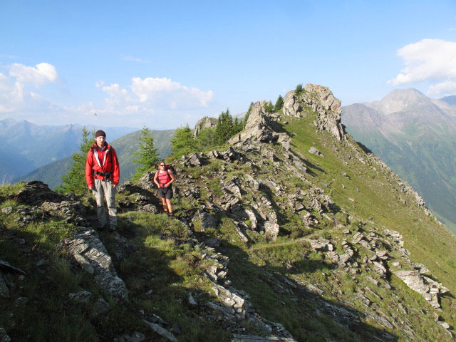 Christoph und Gudrun auf Weg 532 zwischen Auernig und und Federweißegg