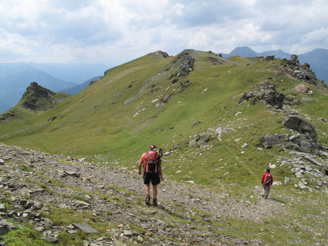 Gudrun und Christoph auf Weg 532 in der Niederen Scharte, 2.429 m