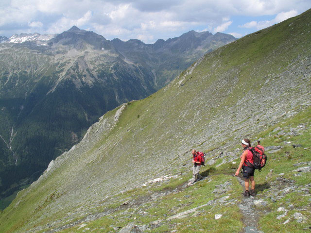 Christoph und Gudrun auf Weg 532 zwischen Federwei&szlig;egg und Auernig