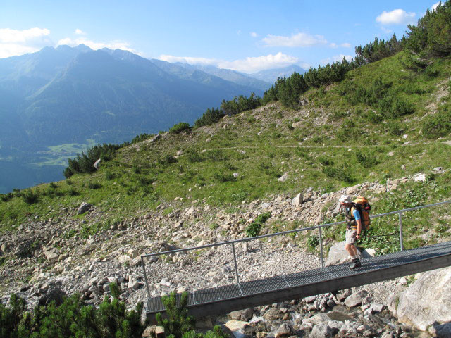 Christoph auf Weg 634 am Gasillboden, 1.597 m (11. Aug.)