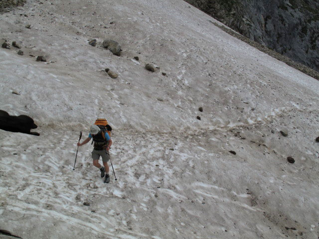 Christoph auf Weg 634 im Gasilltal (11. Aug.)