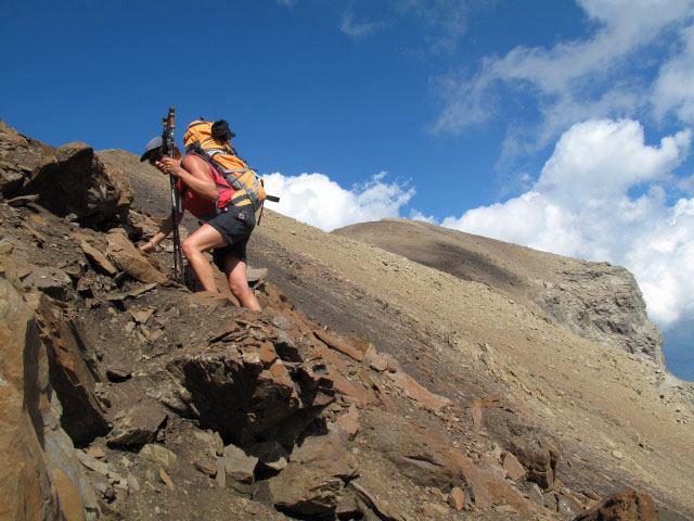 Gudrun zwischen Grinner Ferner und Patrolscharte (11. Aug.)