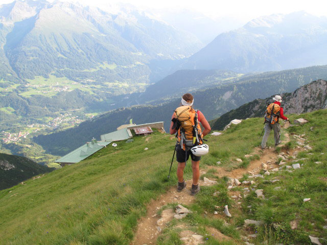 Gudrun und Christoph zwischen Gatschkopf und Augsburger Hütte (11. Aug.)
