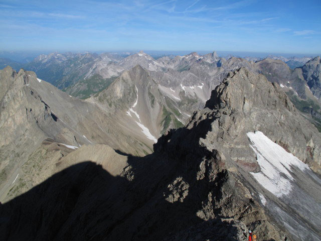 Christoph am Augsburger Höhenweg zwischen Dawinkopf und Dawinscharte (12. Aug.)