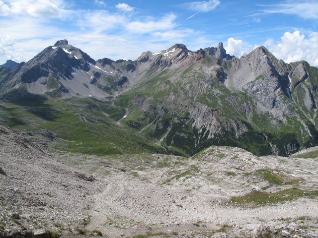 Knappenböden vom Winterjoch aus (12. Aug.)