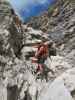 Gudrun am Gasillschlucht-Klettersteig (11. Aug.)