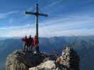 Christoph, Gudrun und ich am Dawinkopf, 2.968 m (12. Aug.)