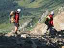 Gudrun und Christoph am Augsburger Höhenweg zwischen Dawinkopf und Dawinscharte (12. Aug.)