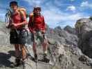 Gudrun und Christoph am Augsburger Höhenweg am Winterjoch, 2.528 m (12. Aug.)