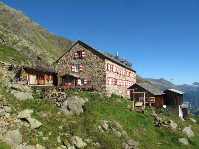 Gudrun bei der N&uuml;rnberger H&uuml;tte, 2.278 m (17. Aug.)