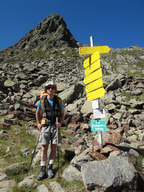 Christoph bei der N&uuml;rnberger H&uuml;tte, 2.278 m (17. Aug.)