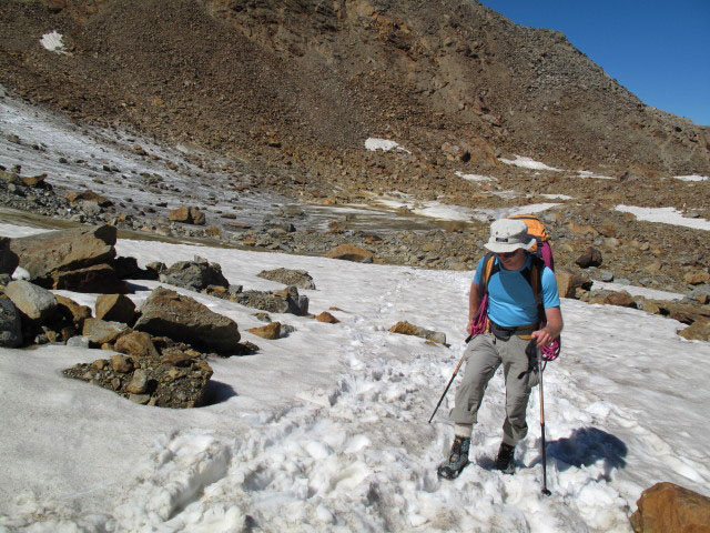 Christoph zwischen Gamsspitzl und Signalgipfel (17. Aug.)
