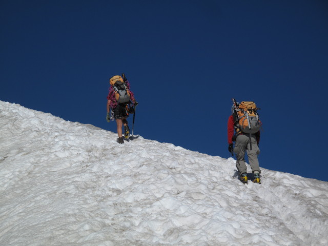 Gudrun und Christoph am Sulzenauferner (18. Aug)