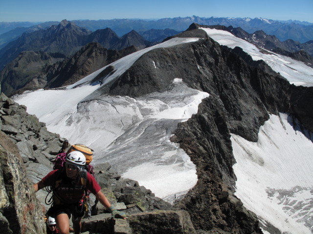 Christoph und Gudrun in der S&uuml;dflanke des Zuckerh&uuml;tls (18. Aug)