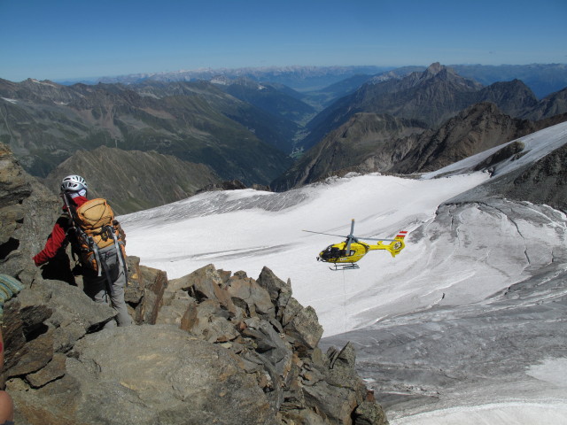 Christoph am Ostgrat des Zuckerh&uuml;tls (18. Aug)
