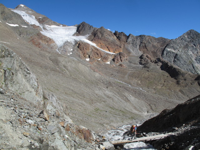 Christoph zwischen Pfaffenferner und Hildesheimer H&uuml;tte (18. Aug)