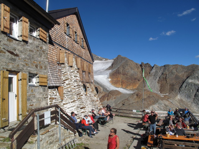 Gudrun bei der Hildesheimer H&uuml;tte, 2.900 m (18. Aug)