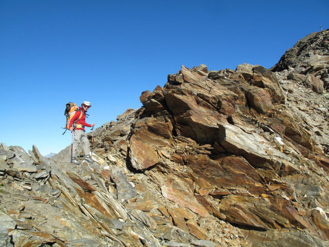 Christoph zwischen Schussgrubenkogel und Kleinem Isidor (19. Aug.)