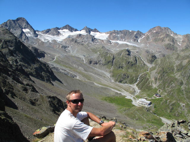 Ich zwischen Weg 102 und Gro&szlig;em Tr&ouml;gler (19. Aug.)