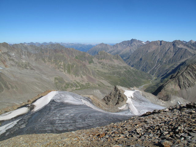 vom Hinteren Daunkopf Richtung Nordwesten (20. Aug.)