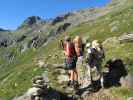 Gudrun und Christoph auf Weg 134 auf der Grüblalm (17. Aug.)