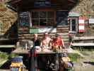 Christoph, ich und Gudrun bei der Nürnberger Hütte, 2.278 m (17. Aug.)