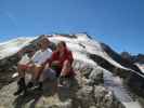 Ich und Gudrun am Gamsspitzl, 3.050 m (17. Aug.)