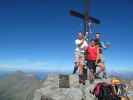 Ich, Gudrun und Christoph am Wilden Freiger, 3.418 m (17. Aug.)